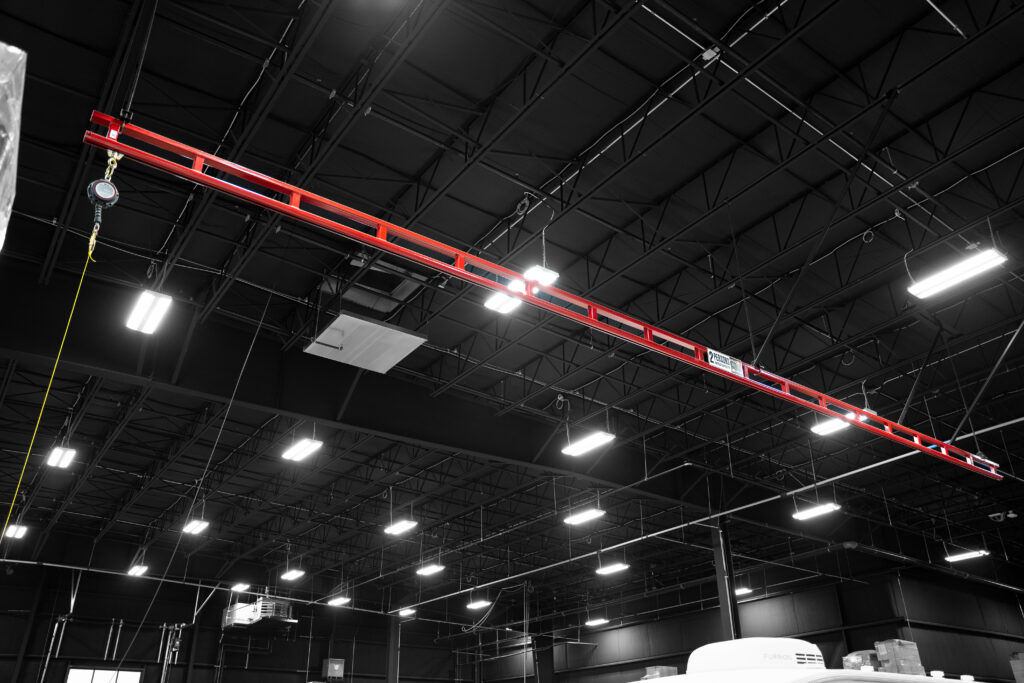 2 person capacity hyperlite fall protection in manufacturing setting