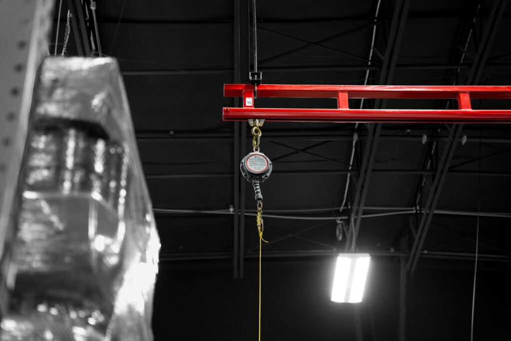 2 person capacity hyperlite fall protection in manufacturing setting 2