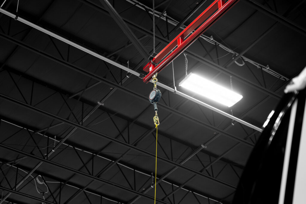 2 person capacity hyperlite fall protection in manufacturing setting 3