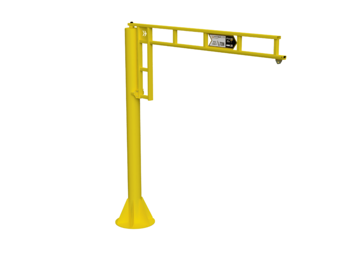 PWI hyperlite foundationless jib crane