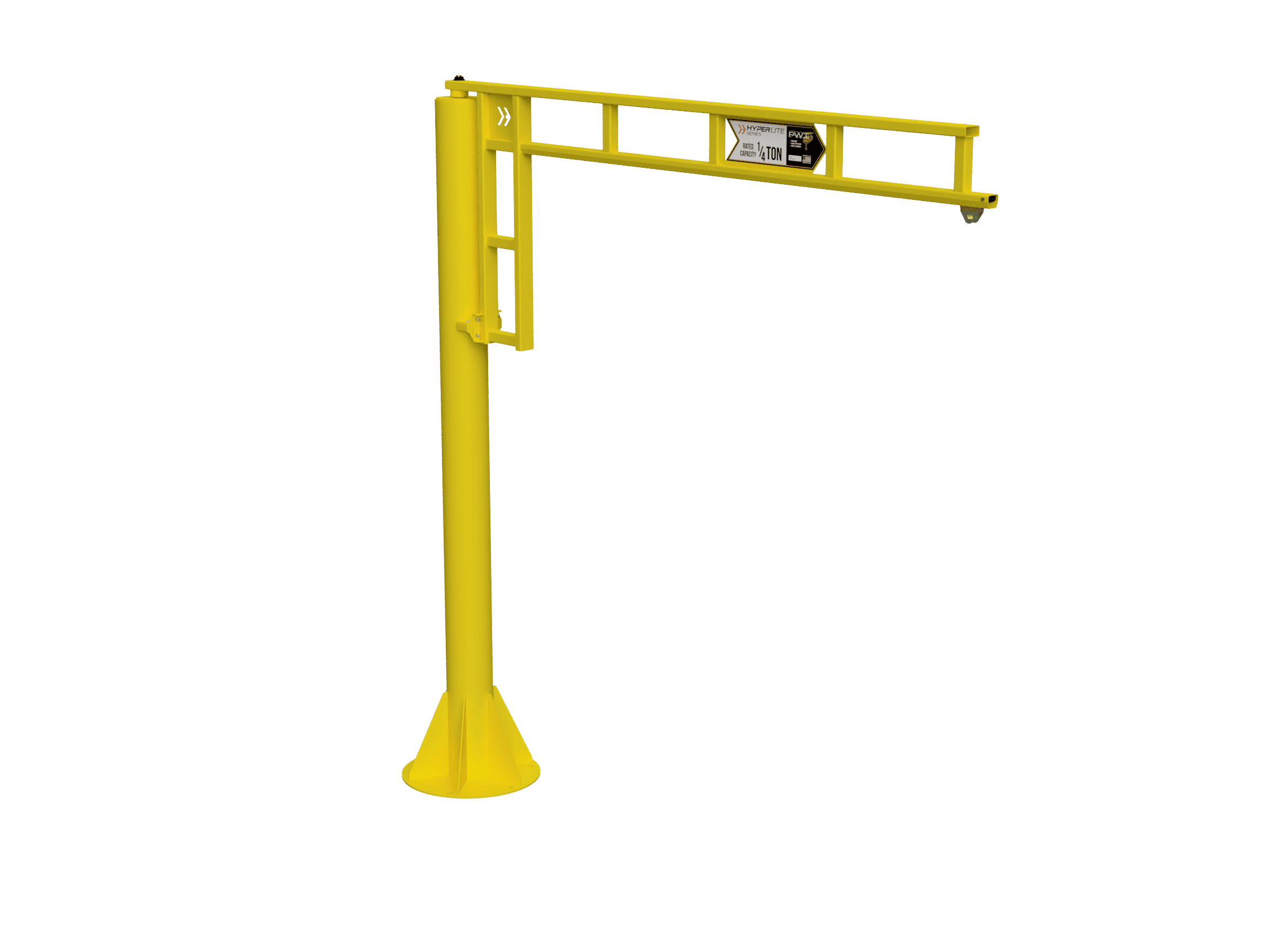 PWI hyperlite foundationless jib crane