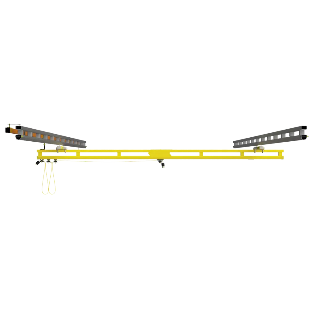 PWI HyperLite Ceiling-Mounted Workstation Crane 3D Image