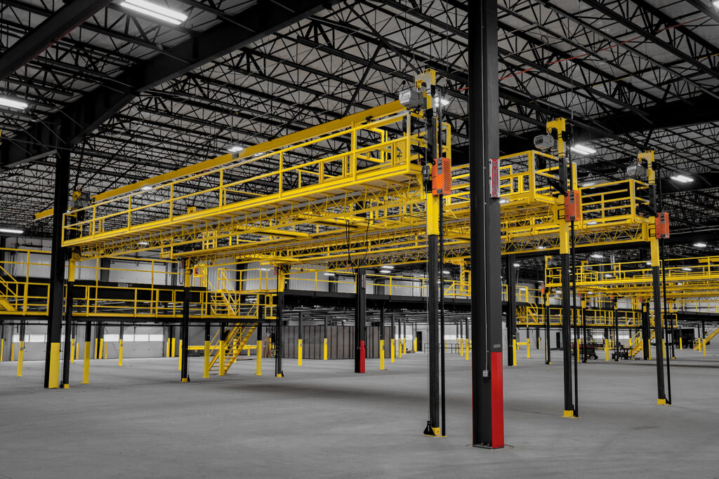 stationary work platforms starke stk hoist in manufacturing setting 1